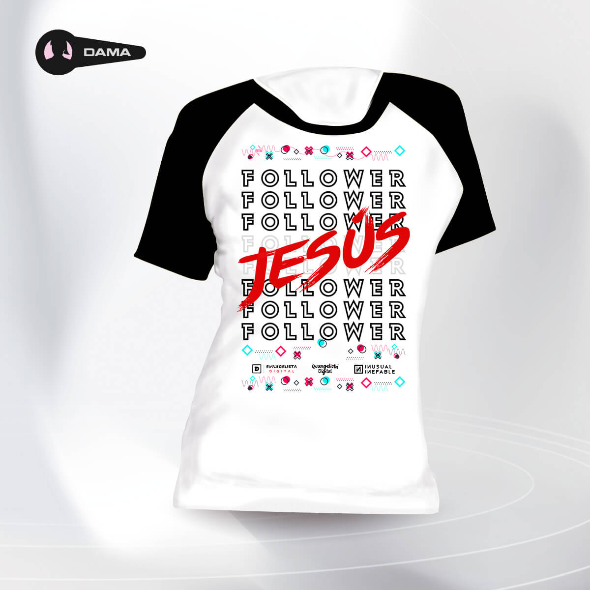 T-shirt-Jesus-Follower-Camiseta-Dama